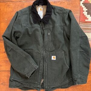 Carhartt sherpa-lined duck coat